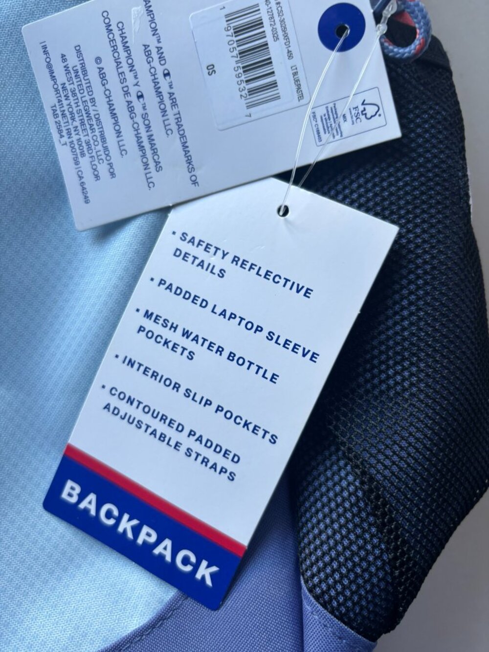 NEW Champion Center 15'' Backpack - Light Blue - Picture 14 of 14